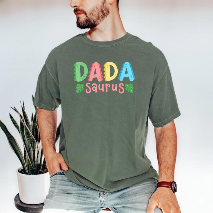 Dada Saurus Kids Dinosaur Birthday Party Family Matching Men's Comfort Colors T-Shirt