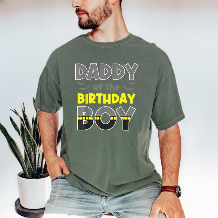 Daddy Of The Birthday Boy Bat Family Party Theme Boys Men's Comfort Colors T-Shirt