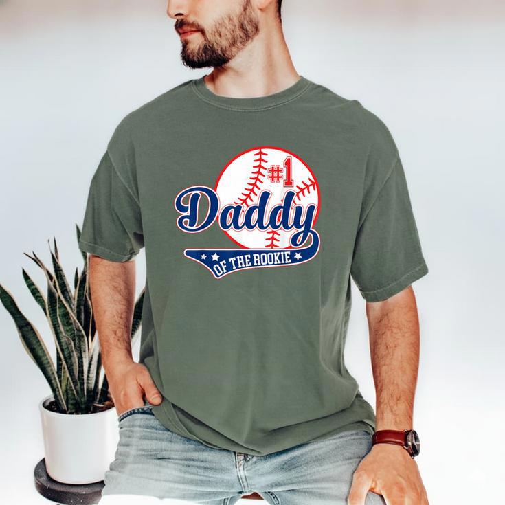 Daddy Of Rookie 1st Birthday Baseball Theme Matching Party Men's Comfort Colors T-Shirt Daddy Of Rookie 1st Birthday Baseball Theme Matching Party Men's Comfort Colors T-Shirt