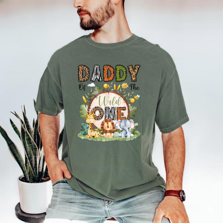 Daddy Of The Wild One 1St Birthday Boy Safari Jungle Men's Comfort Colors T-Shirt