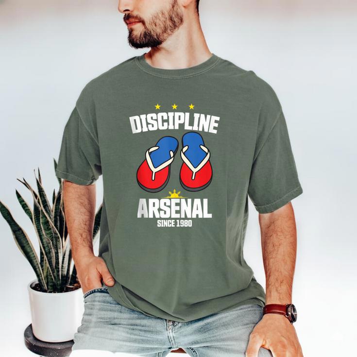 Discipline Arsenal Pinoy Nostalgia Filipino Tsinelas Men's Comfort Colors T-Shirt Discipline Arsenal Pinoy Nostalgia Filipino Tsinelas Men's Comfort Colors T-Shirt