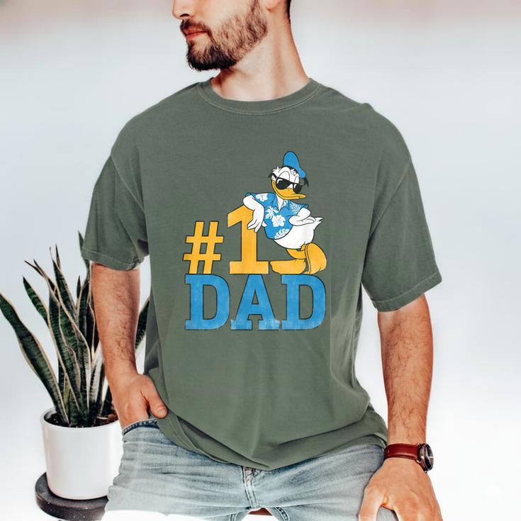 Disney Donald Duck Number One Dad Sunglasses Father's Day Men's Comfort Colors T-Shirt