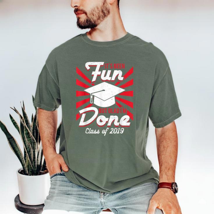 Im Done Graduating Class Of 2019 School GraduationShirt Men's Comfort Colors T-Shirt