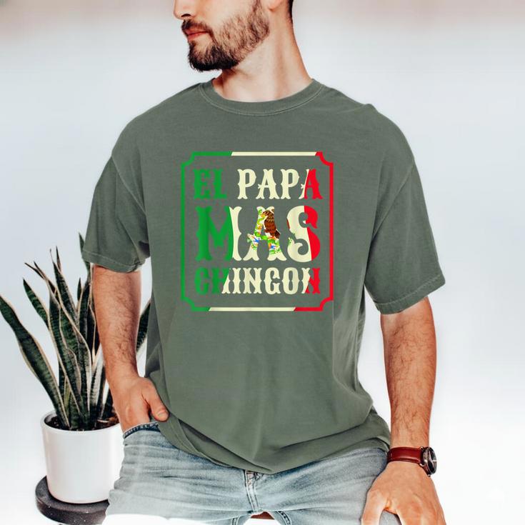 El Papa Mas Chingon Best Mexican Great Dad Men's Comfort Colors T-Shirt
