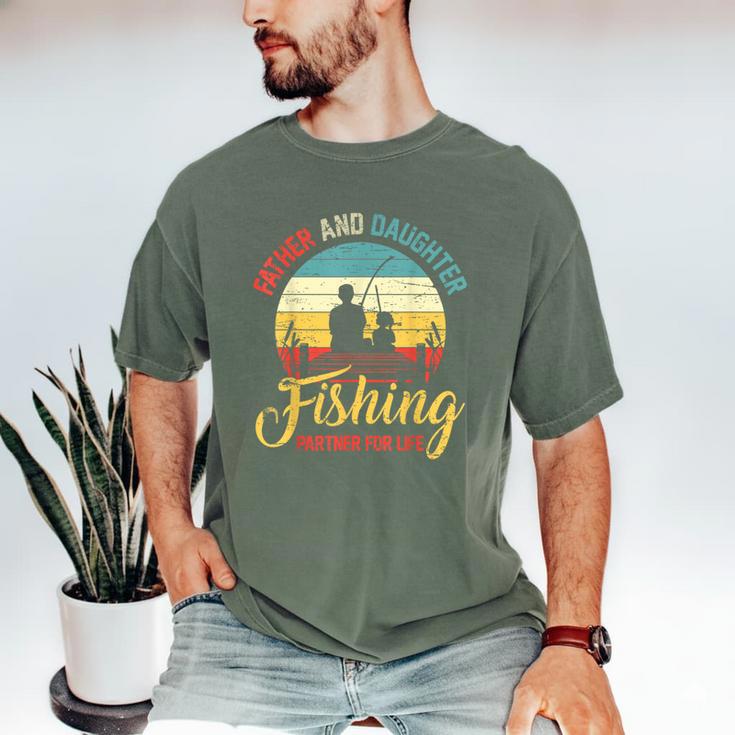 Father Daughter Fishing Partner For Life Retro Matching Dad Men's Comfort Colors T-Shirt