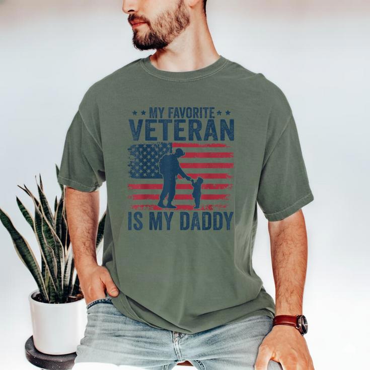 Father Veterans Day My Favorite Veteran Is My Daddy For Kids Men's Comfort Colors T-Shirt