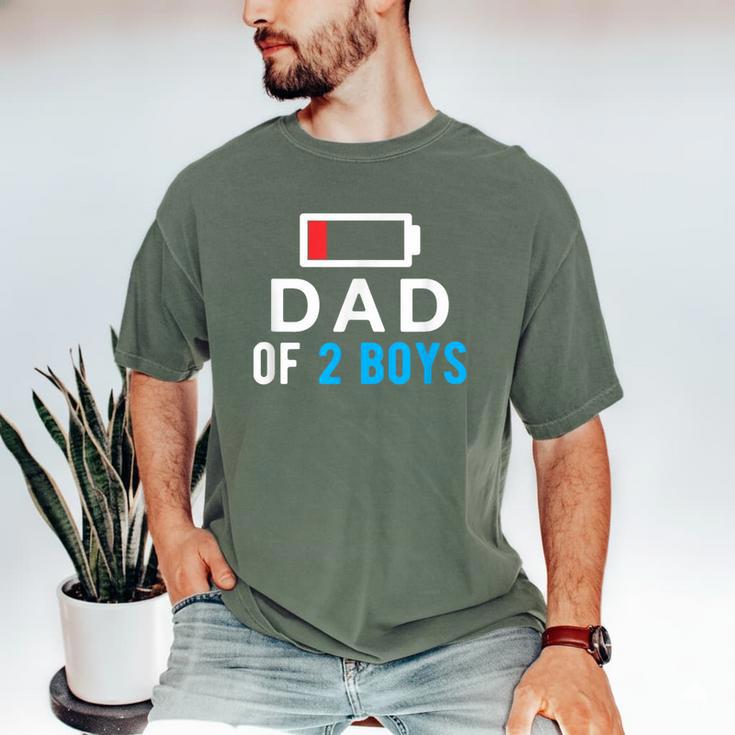 Father's Day Tee Dad Of 2 Boys Man Idea Men's Comfort Colors T-Shirt
