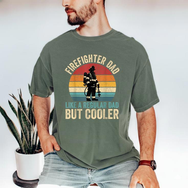 Firefighter Dad Like Regular Dad But Cooler Father's Day Men's Comfort Colors T-Shirt