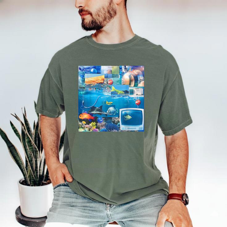 Frutiger Aero Retro Vibes Y2K Retro Grunge Men's Comfort Colors T-Shirt
