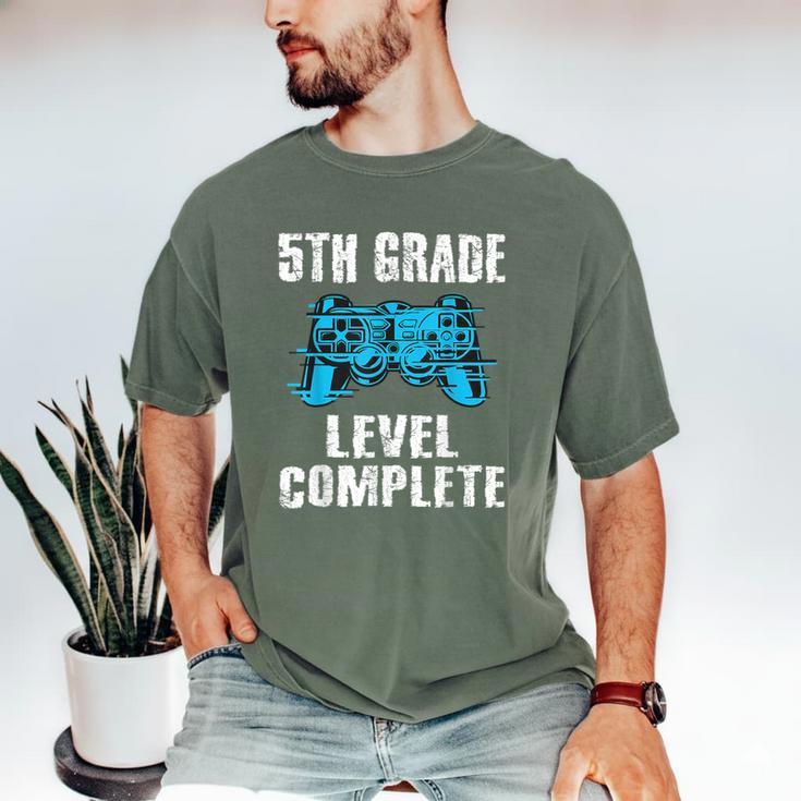 Gamer Graduation 5th Grade Level Complete Video Games Boys Men's Comfort Colors T-Shirt