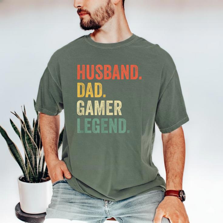 Gamer Husband Dad Video Game Legend Father's Day Men's Comfort Colors T-Shirt Gamer Husband Dad Video Game Legend Father's Day Men's Comfort Colors T-Shirt