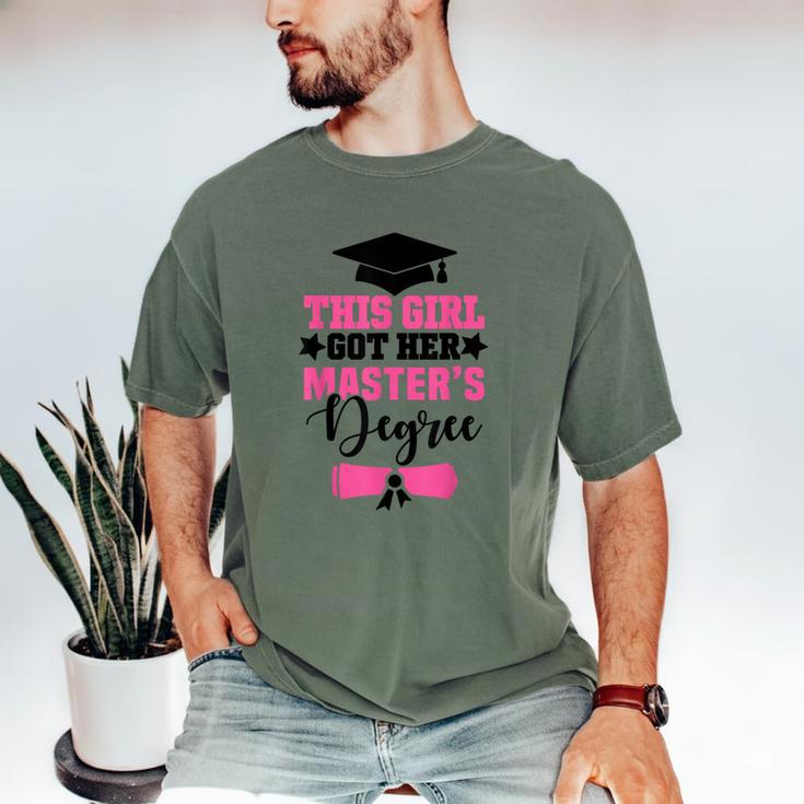This Girl Got Her Masters Degree Graduation Mastered It 2024 Men's Comfort Colors T-Shirt