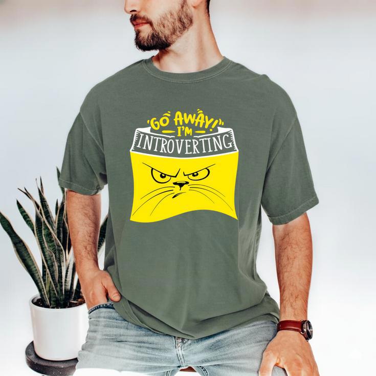 Go Away I'm Introverting Antisocial Shy Introvert Men's Comfort Colors T-Shirt
