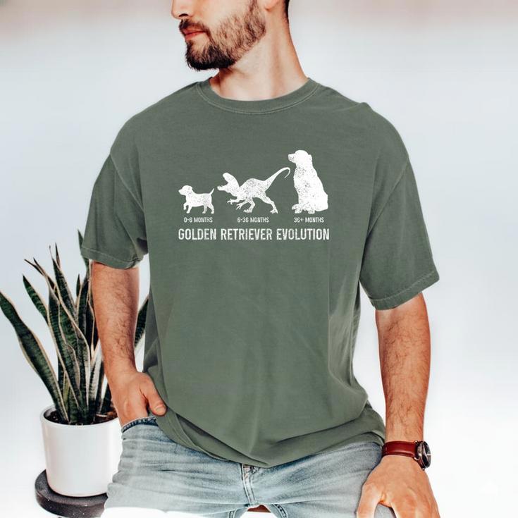 Golden Retriever Mom Dad Puppy Dog Owner Dog Lover Men's Comfort Colors T-Shirt