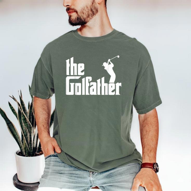 The GolfFather Golf Father God Father Dad Golfer Men's Comfort Colors T-Shirt