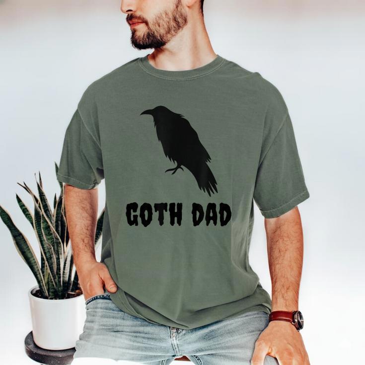 Goth Dad Gothic Bird Crow Emo Father's Day Men's Comfort Colors T-Shirt