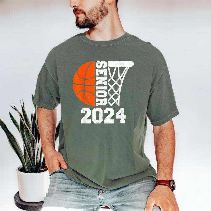 Graduate Senior Class Of 2024 Basketball Player Graduation Men's Comfort Colors T-Shirt