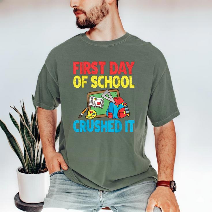 Graduation First Day Of School Crushed It Men's Comfort Colors T-Shirt