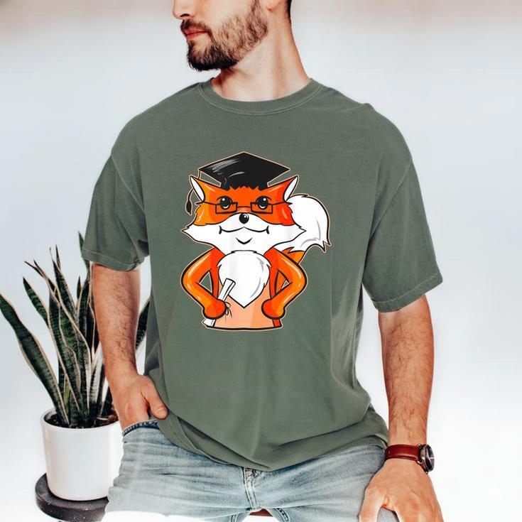 Graduation Fox School Bachelor Master Doctor Study Men's Comfort Colors T-Shirt