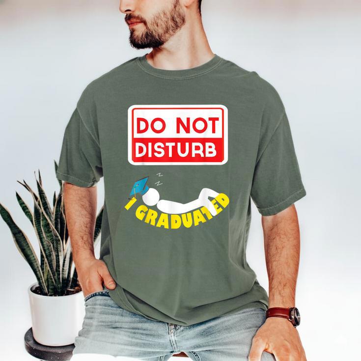 Graduation Shirt High School And College Sleepy Graduates Men's Comfort Colors T-Shirt