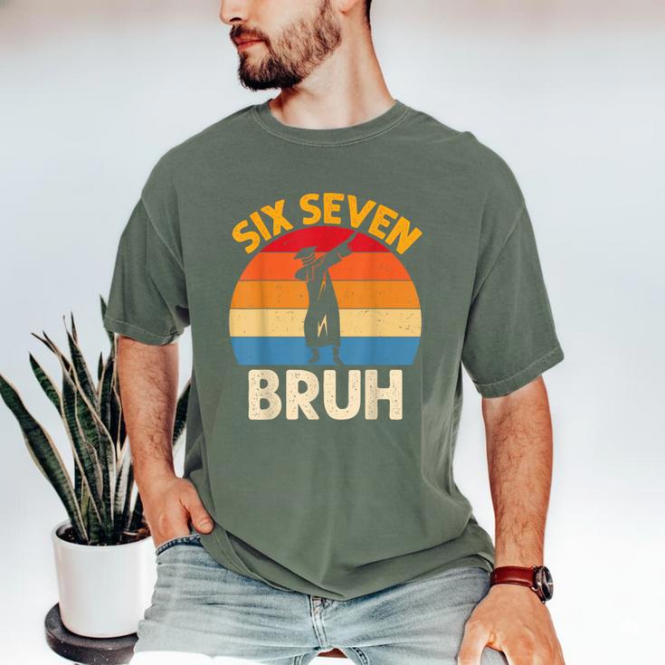 Graduation Six Seven Bruh Dabbing 67 Meme 6 7 Boys Kids Men's Comfort Colors T-Shirt