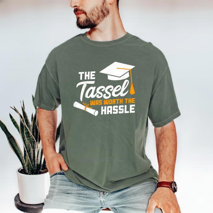 GraduationShirt Tassel Was Worth The Hassle Tee Men's Comfort Colors T-Shirt