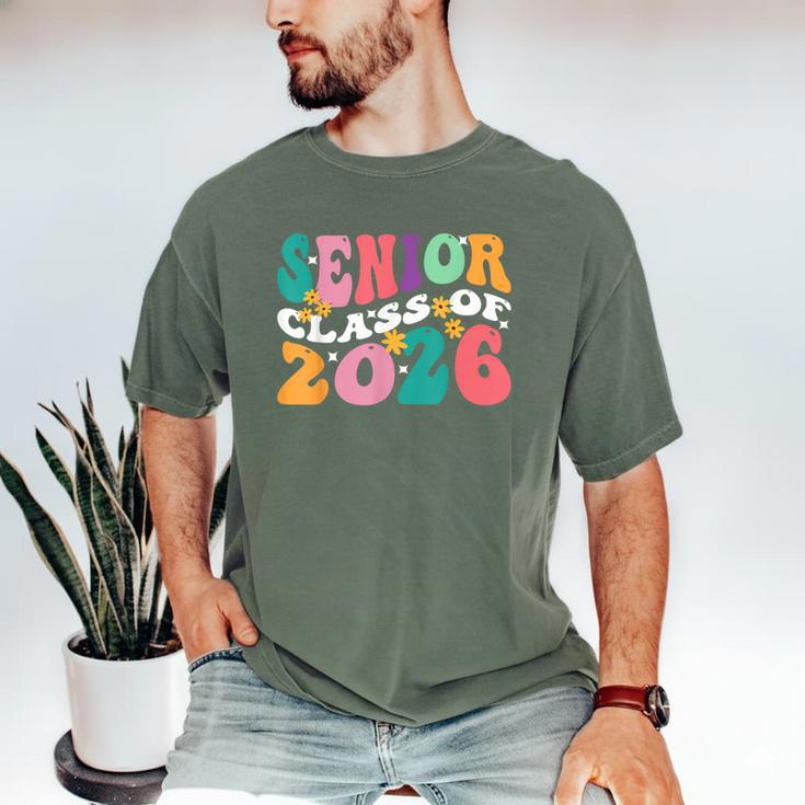 Groovy Senior Class Of 2026 My Last First Day Graduation 26 Men's Comfort Colors T-Shirt
