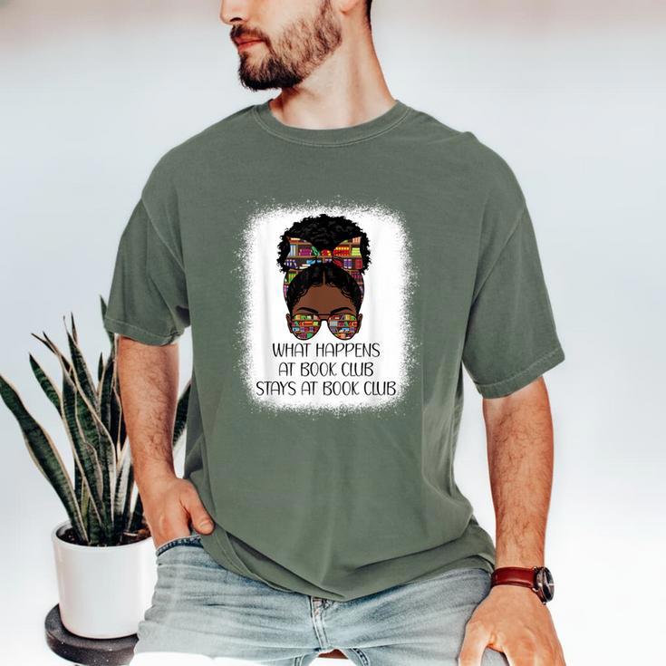 What Happens At Book Club Stays At Book Club Black Women Men's Comfort Colors T-Shirt