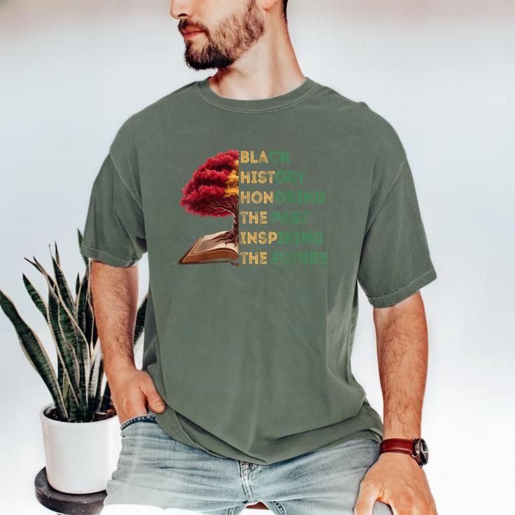 Honoring Past Inspiring Future History Month Tree Book Men's Comfort Colors T-Shirt Honoring Past Inspiring Future History Month Tree Book Men's Comfort Colors T-Shirt