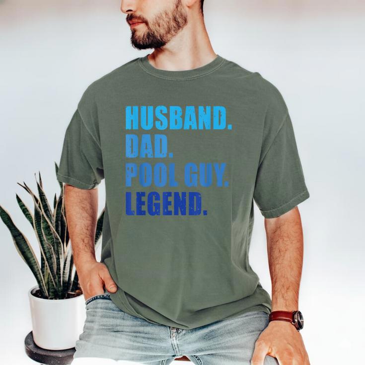 Husband Dad Pool Guy Legend Men Men's Comfort Colors T-Shirt Husband Dad Pool Guy Legend Men Men's Comfort Colors T-Shirt