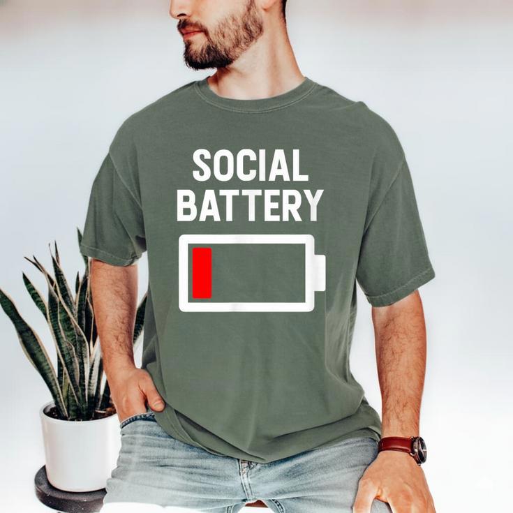 Introvert Low Social Battery Level Anti Social People Men's Comfort Colors T-Shirt