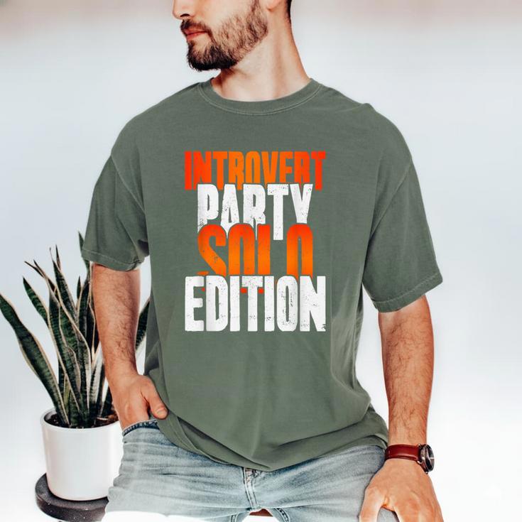 Introvert Party Solo Edition Sarcastic People Hater Men's Comfort Colors T-Shirt
