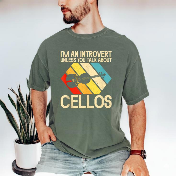Im An Introvert Unless You Talk About Cellos Men's Comfort Colors T-Shirt