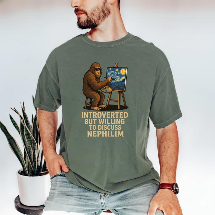 Introverted But Willing To Discuss Nephilim Men's Comfort Colors T-Shirt Introverted But Willing To Discuss Nephilim Men's Comfort Colors T-Shirt