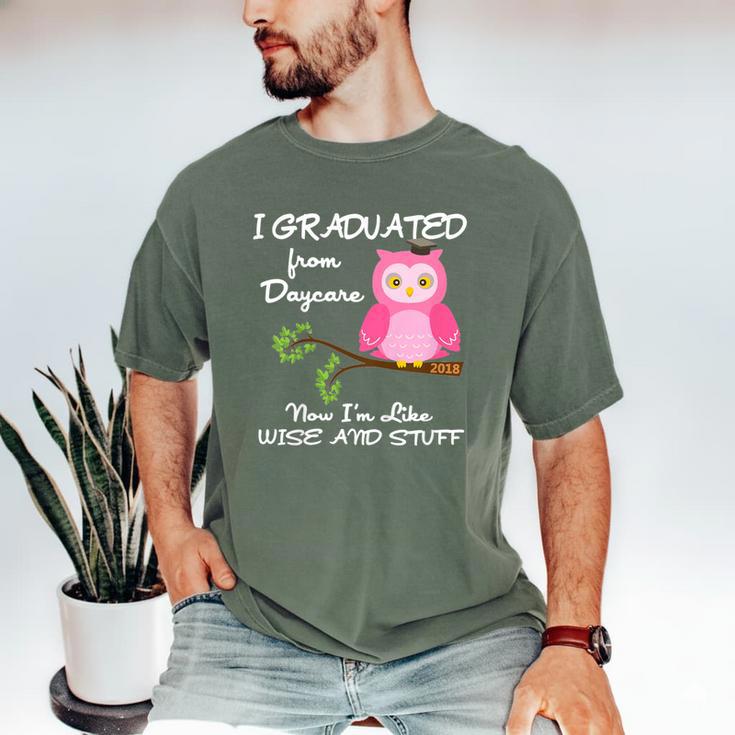 Kids I Graduated From Daycare Graduation T-Shirt For Girls Men's Comfort Colors T-Shirt