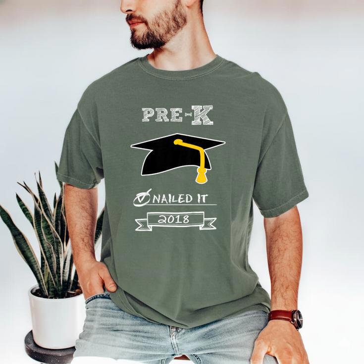 Kids Pre-K School Graduation Nailed It 2018 TShirt Boy Girl Men's Comfort Colors T-Shirt