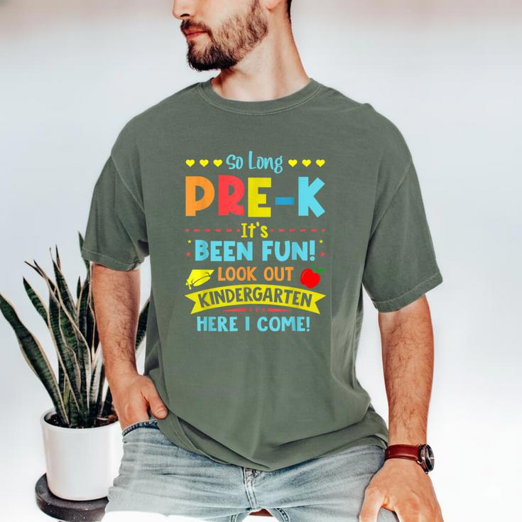 Kids So Long PRE-K It's Been Fun Graduation Men's Comfort Colors T-Shirt