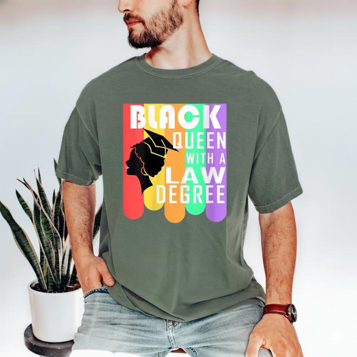 Law School Graduation Queen New Lawyer Attorney Grad Men's Comfort Colors T-Shirt