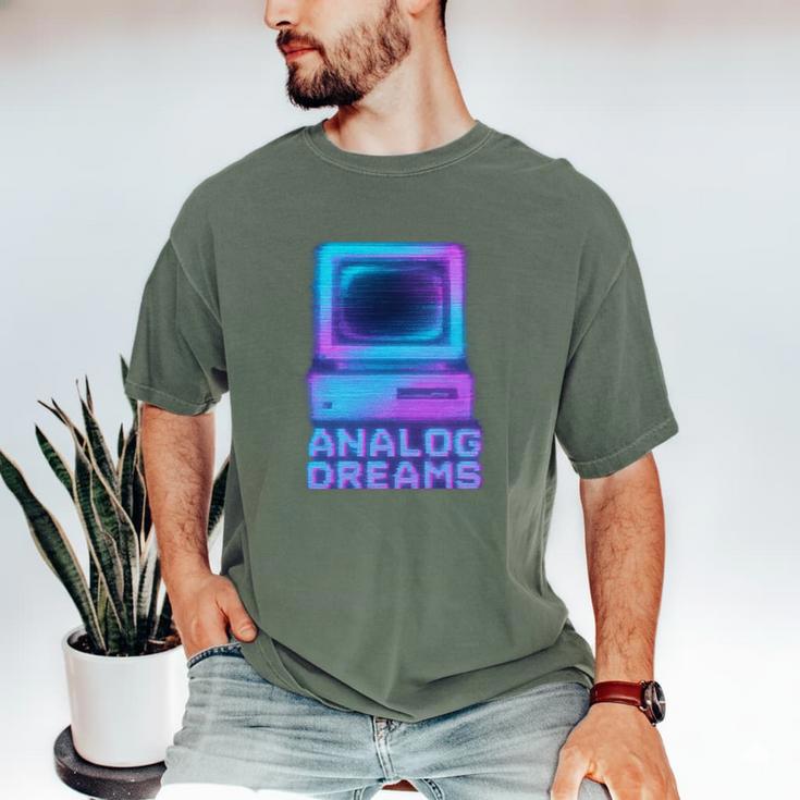 Lofi Reverie Analog Dreams Pixel 90s Desktop VHS Nostalgia Men's Comfort Colors T-Shirt