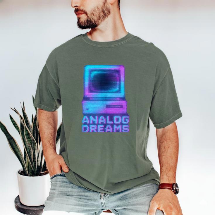 Lofi Reverie Analog Dreams Pixel 90s Desktop VHS Nostalgia Men's Comfort Colors T-Shirt