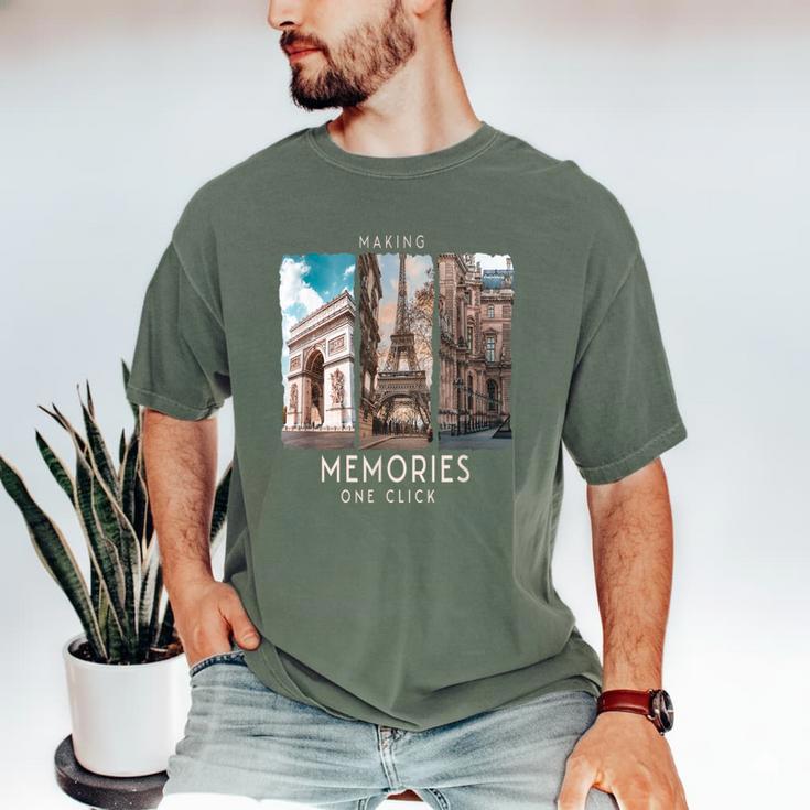 Making Memories In Paris Photo Nostalgia Travel Humor Men's Comfort Colors T-Shirt