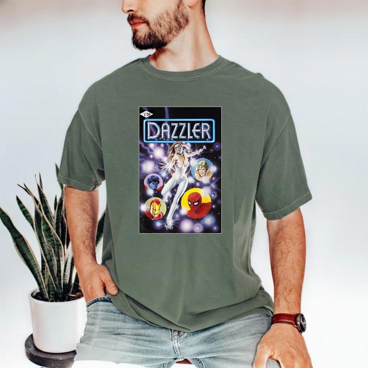 Marvel Universe Classic Dazzler Light Power Comic Book Cover Men's Comfort Colors T-Shirt