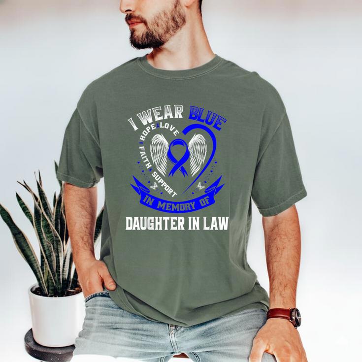 In Memory Of Daughter In Law Colon Cancer Awareness Shirts Men's Comfort Colors T-Shirt In Memory Of Daughter In Law Colon Cancer Awareness Shirts Men's Comfort Colors T-Shirt