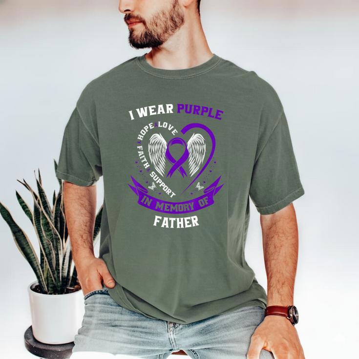 In Memory Of My Father Pancreatic Cancer Awareness Dad Men's Comfort Colors T-Shirt In Memory Of My Father Pancreatic Cancer Awareness Dad Men's Comfort Colors T-Shirt
