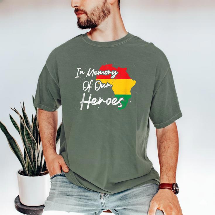 In Memory Of Our Heroes Pride Juneteenth Men's Comfort Colors T-Shirt