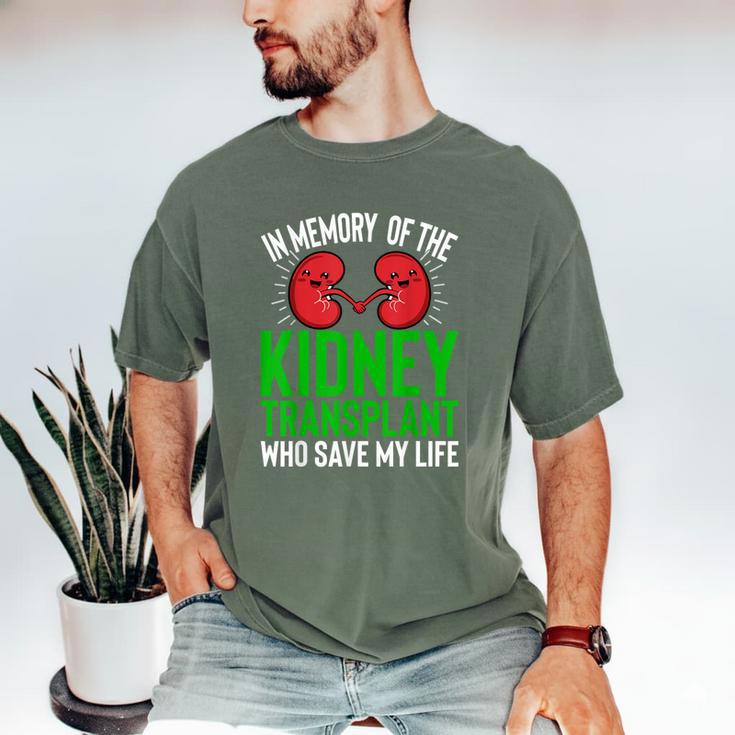 In Memory Of The Kidney Transplant Organ Recipient Men's Comfort Colors T-Shirt