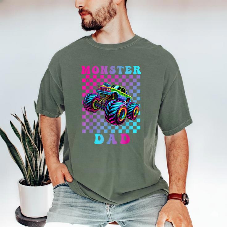 Monster Truck Dad Family Matching Shirt Truck Lovers Men's Comfort Colors T-Shirt