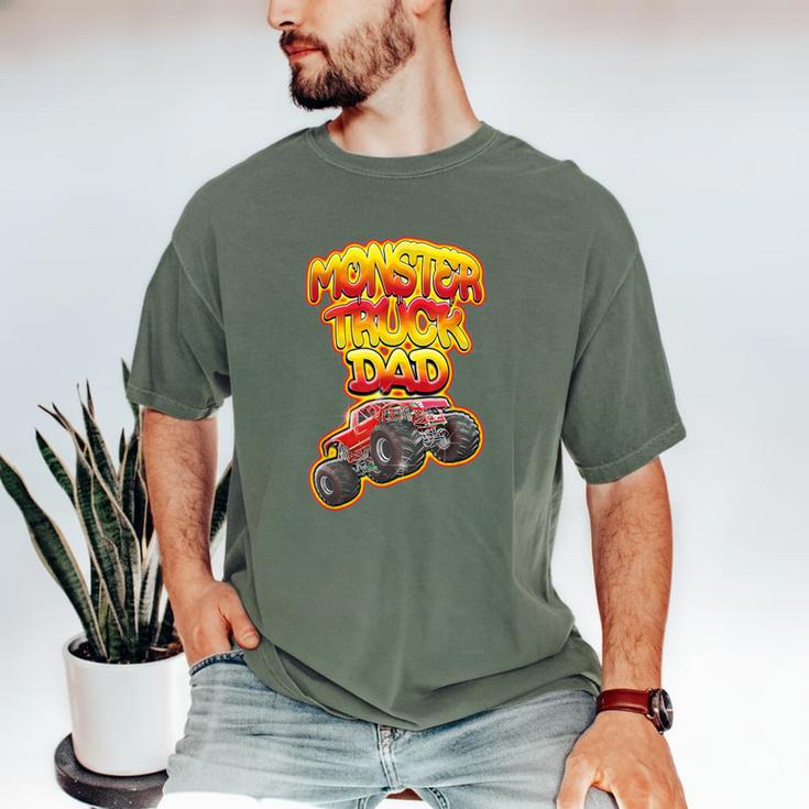 Monster Truck Dad Hot Red Graffiti Style Men's Comfort Colors T-Shirt Monster Truck Dad Hot Red Graffiti Style Men's Comfort Colors T-Shirt