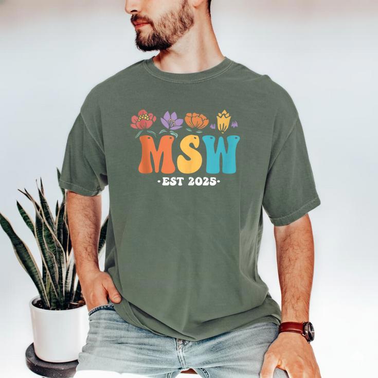 MSW Est 2025 Graduation School Social Worker Shirt Master Men's Comfort Colors T-Shirt