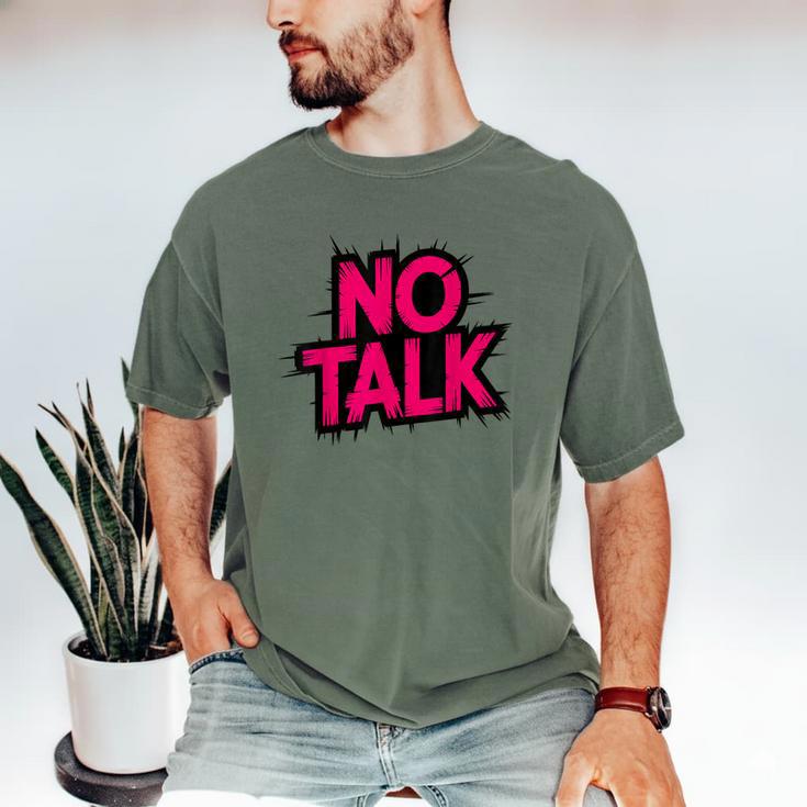 No Small Talk Zone – Introvert Quote Men's Comfort Colors T-Shirt No Small Talk Zone – Introvert Quote Men's Comfort Colors T-Shirt